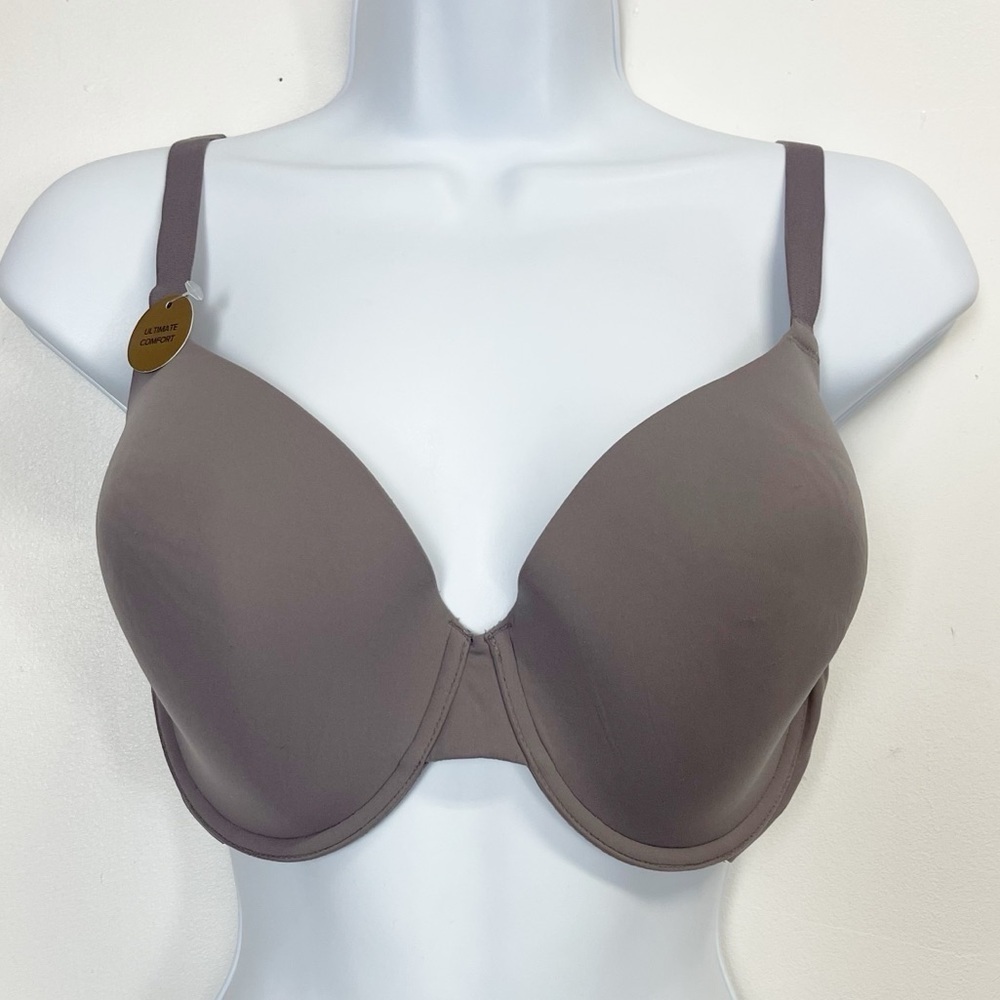 Wacoal Bra Womens 34DDD Gray Ultimate Comfort Adjustable Straps Underwire NWT